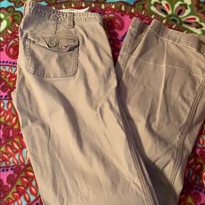 Khaki hollister pants